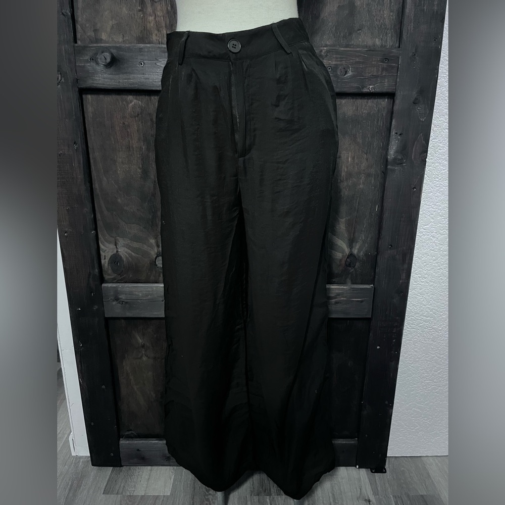 SHEIN Black Flare Pants